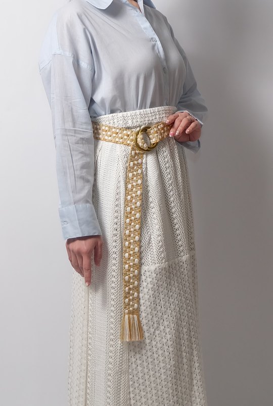 Jaggy Beige×White