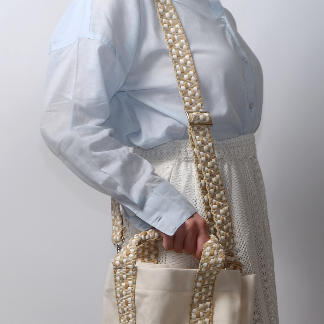 Jaggy Beige×White