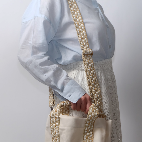 Jaggy Beige×White