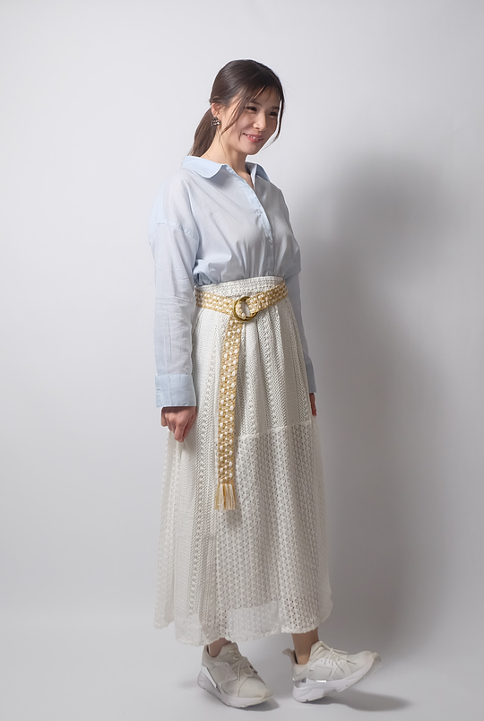 Jaggy Beige×White