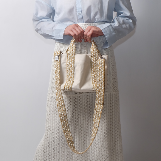 Jaggy Beige×White